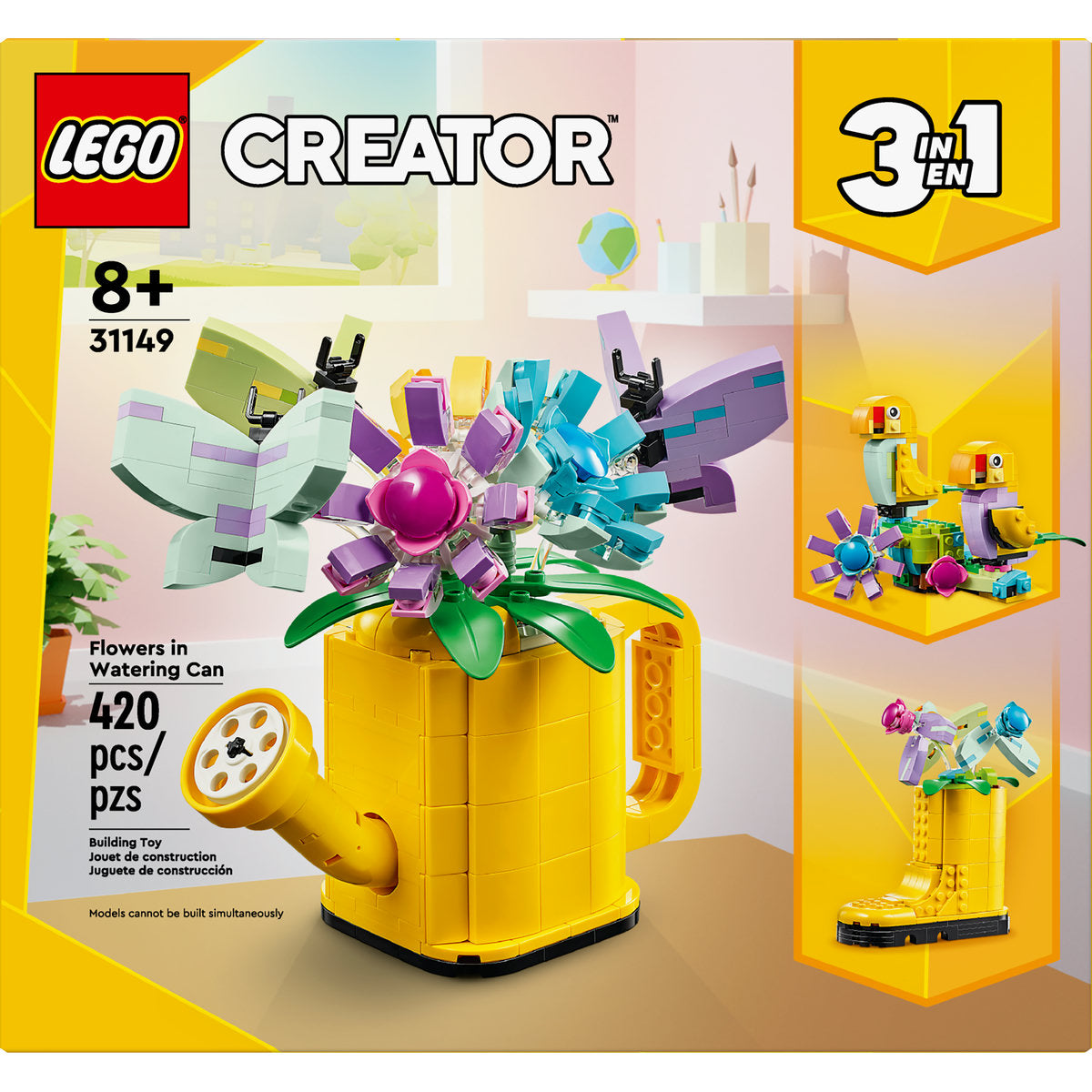 LEGO® Creator Flowers in Watering Can 3in1 Toy 31149