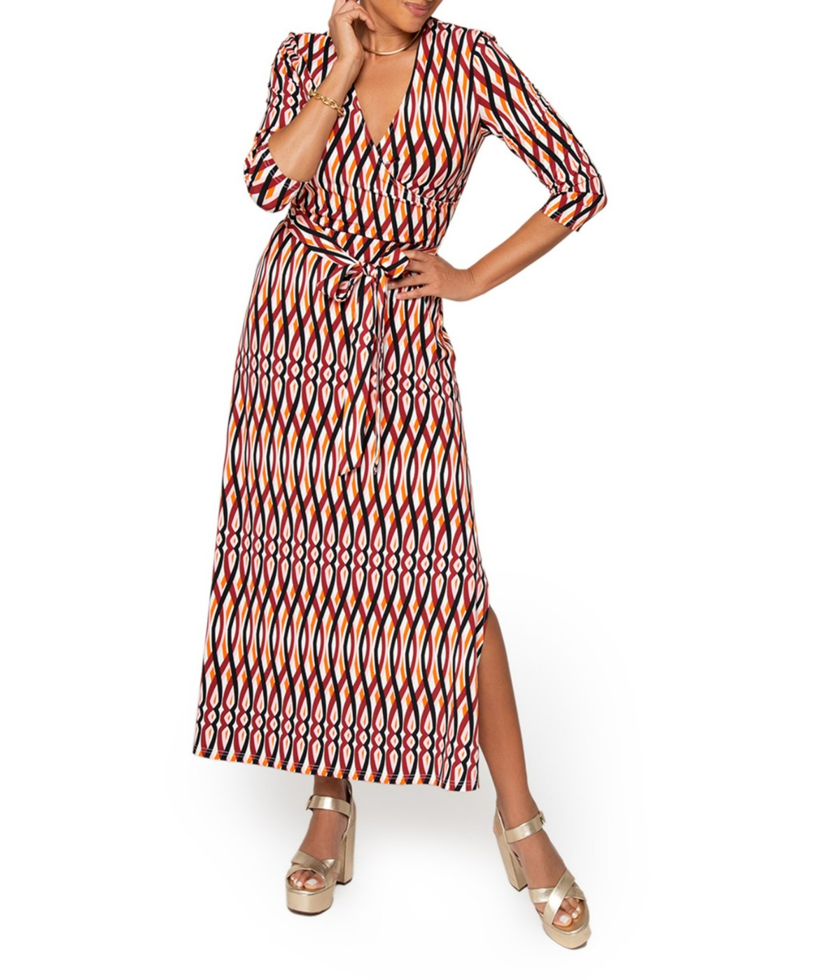 Retro Stripes Sun Dried Tomato
