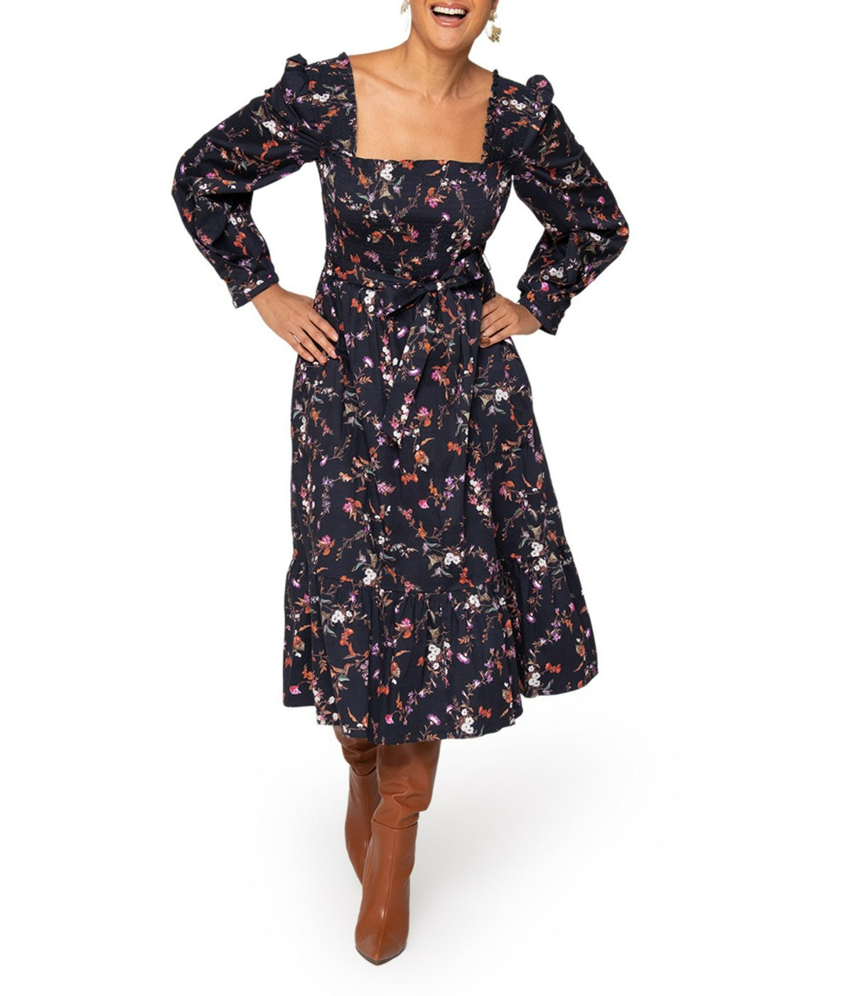 Scattered Phlox Navy Multi