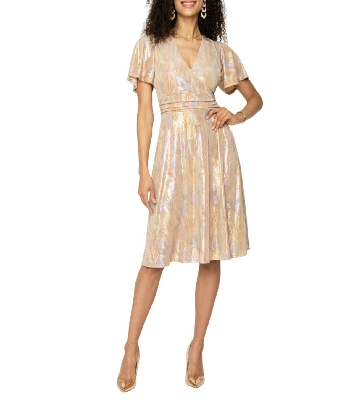 Marble Rainbow Jersey Beige Multi
