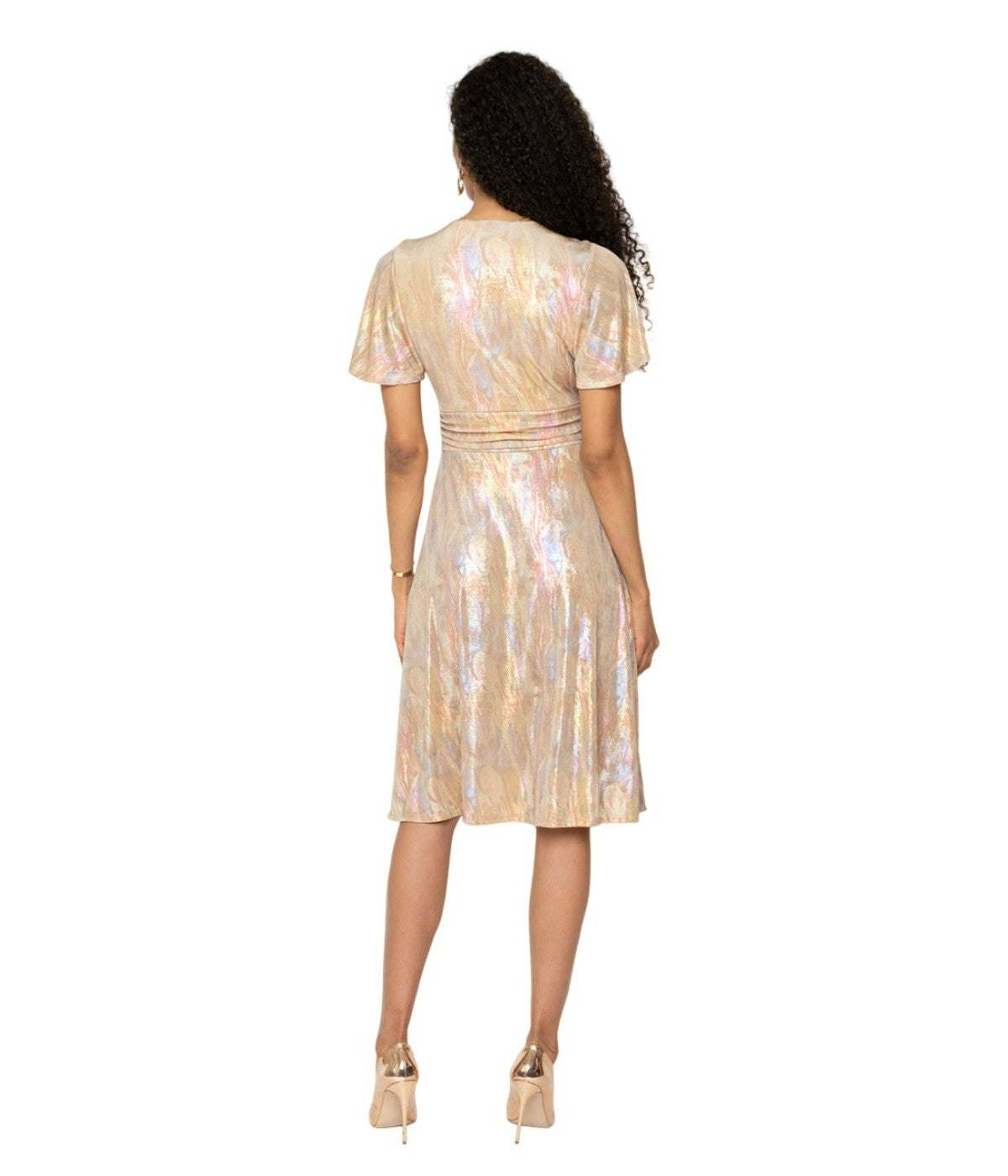 Marble Rainbow Jersey Beige Multi