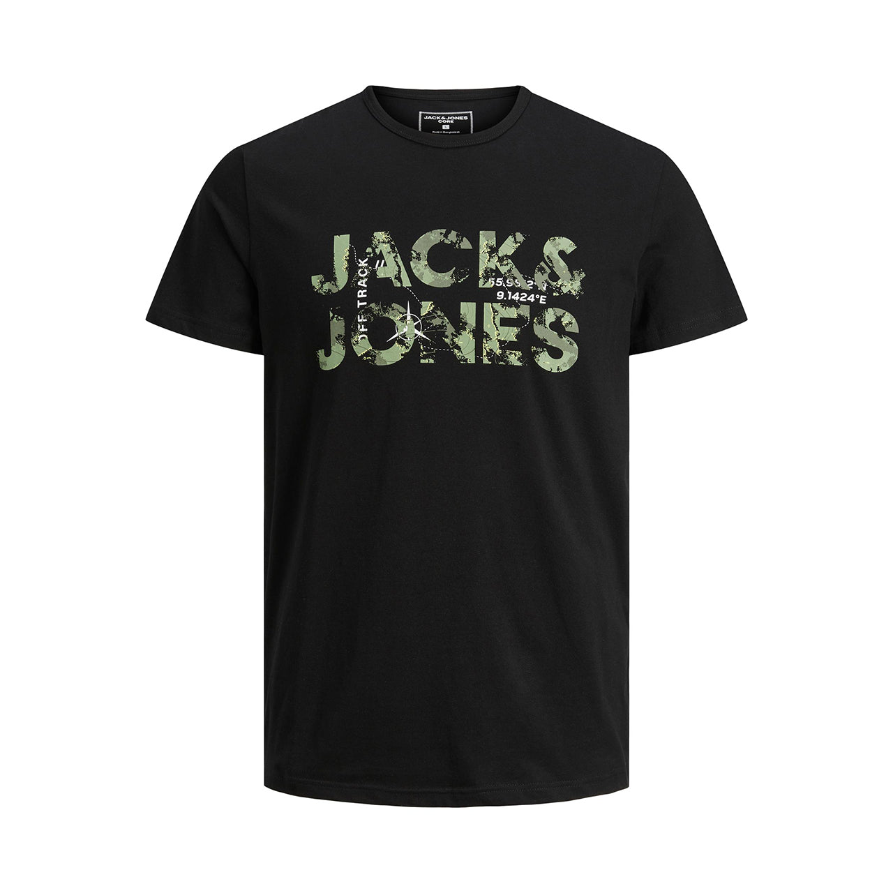 JACK & JONES T-shirt Uomo Manica Corta In Cotone Con Stampa - Grigio, Relaxed Fit - 3