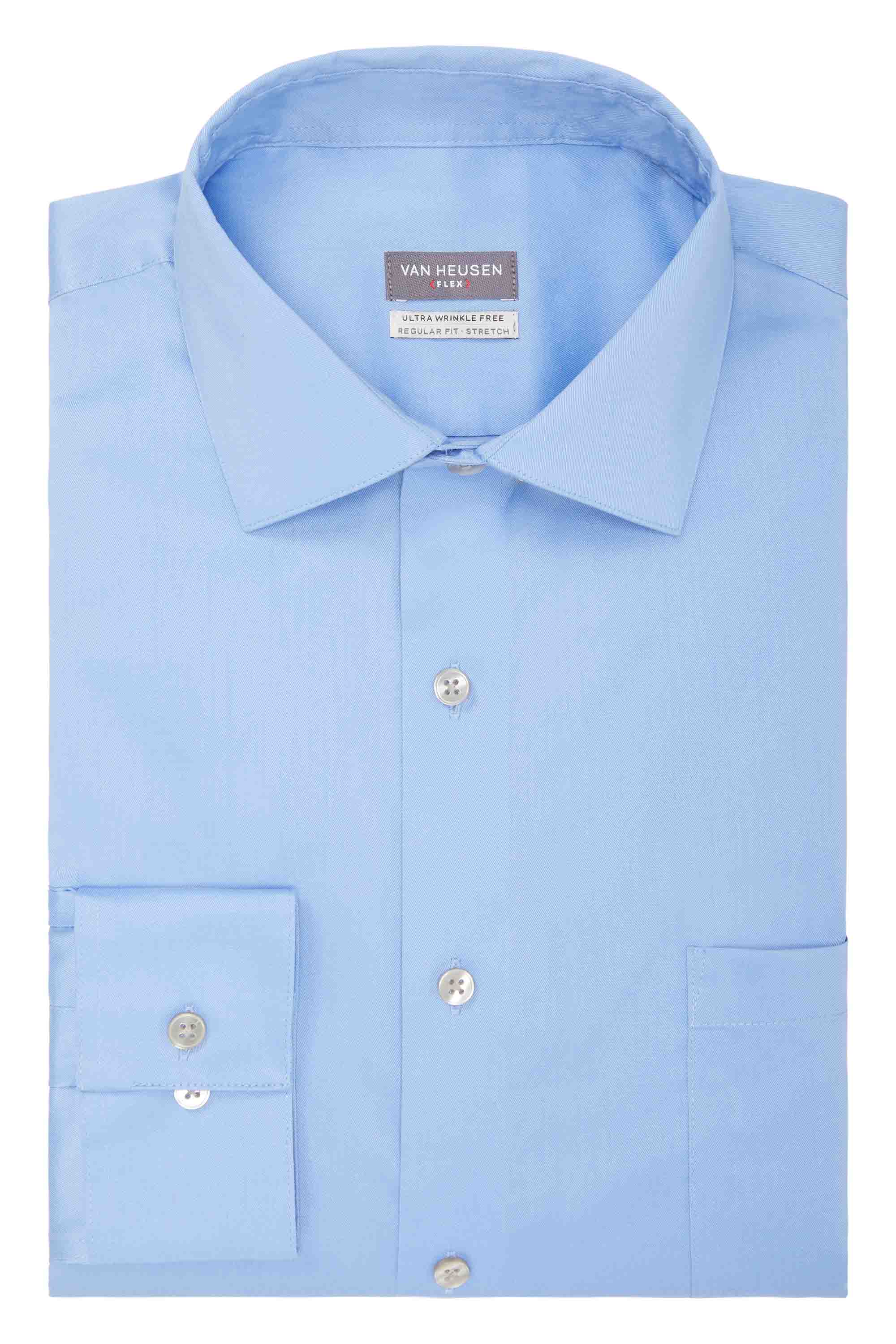 Van Heusen Regular Fit Ultra Wrinkle Free Stretch FLEX Solid Van Heusen Regular Fit Ultra Wrinkle Free Stretch FLEX Solid
