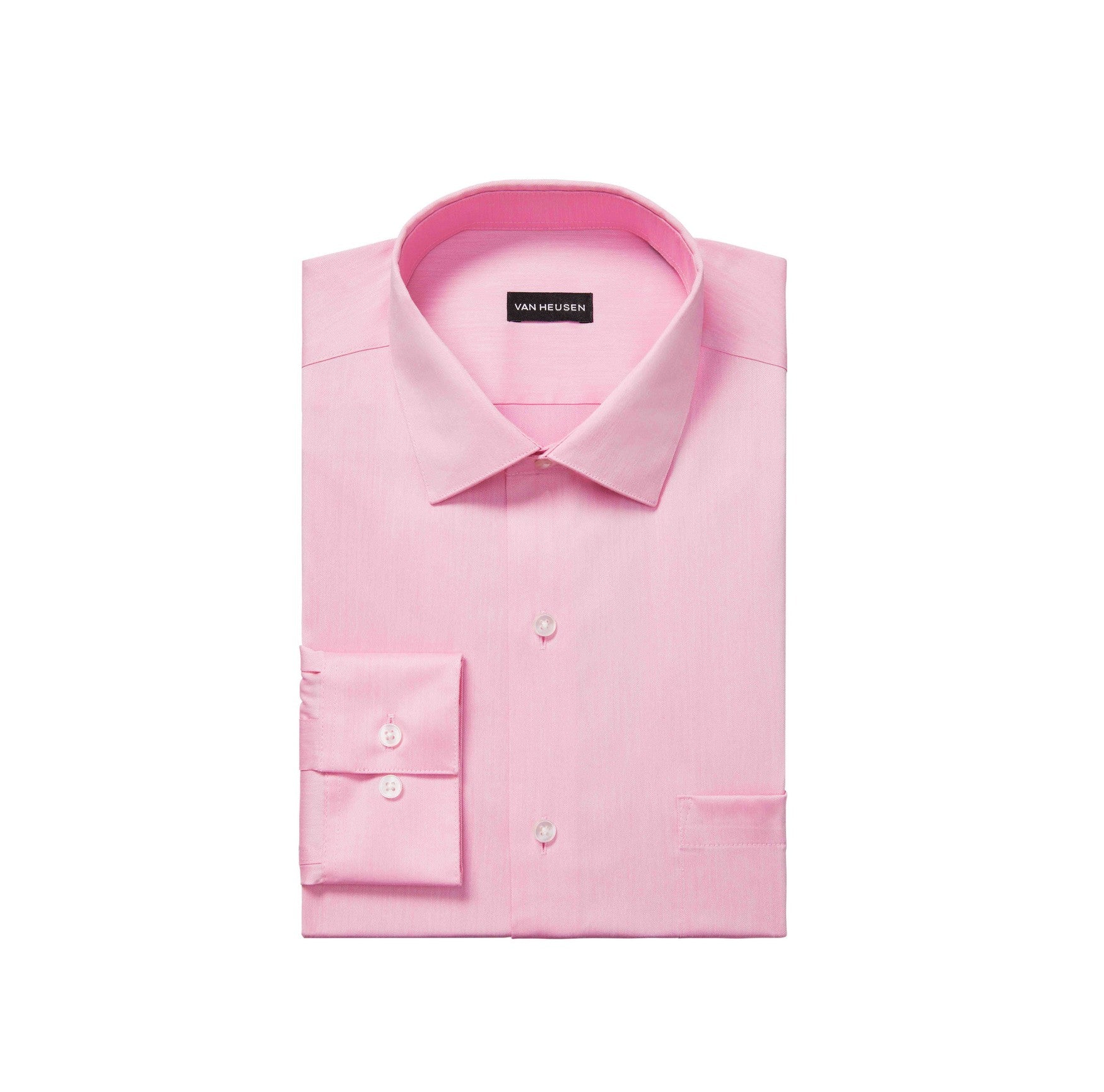 van heusen pink dress shirt Van Heusen Shirt Mens Size 20 35/36 Pale Pink Ultra Wrinkle Free Dress Button Up