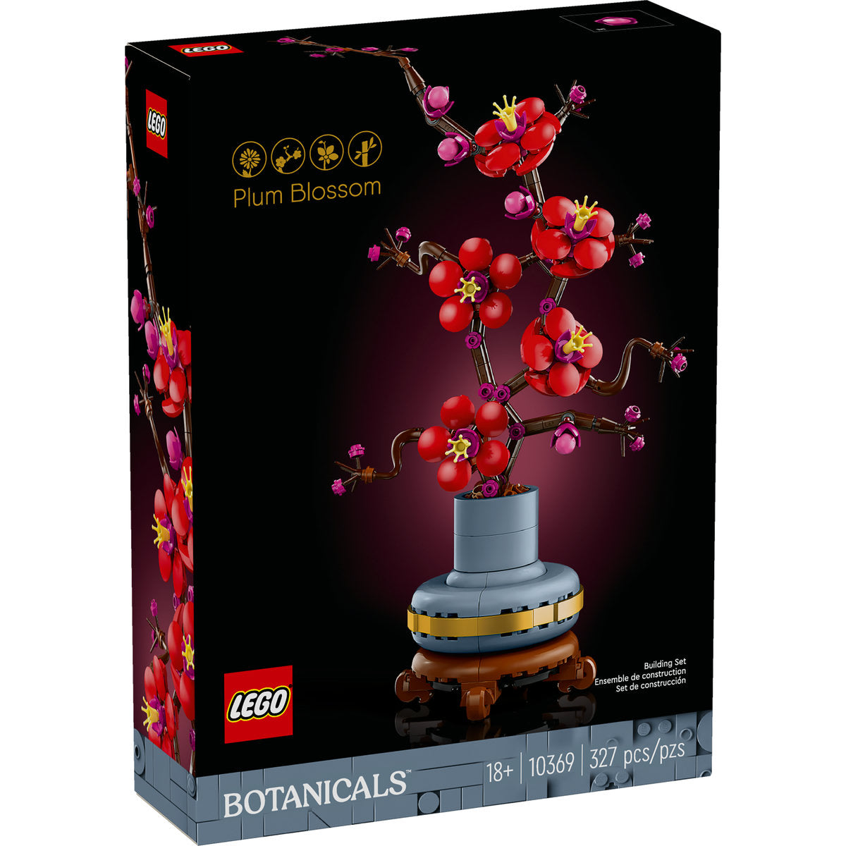 LEGO® Icons Plum Blossom Flower Decor Display Set 10369