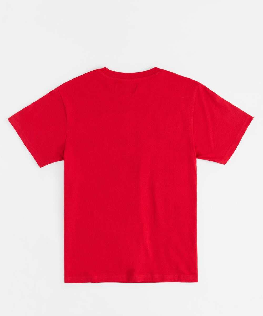 Plus Size Pablo Cartoon Applique Short Sleeve Tee - Red