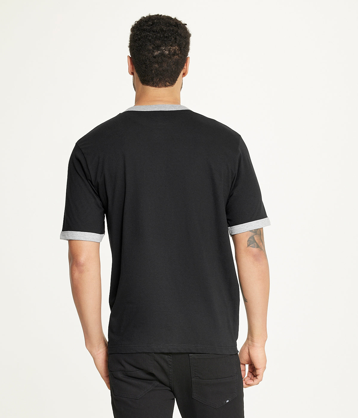 Brooklyn Laundry Men's Contrast Color Embroidery Ringer Tee