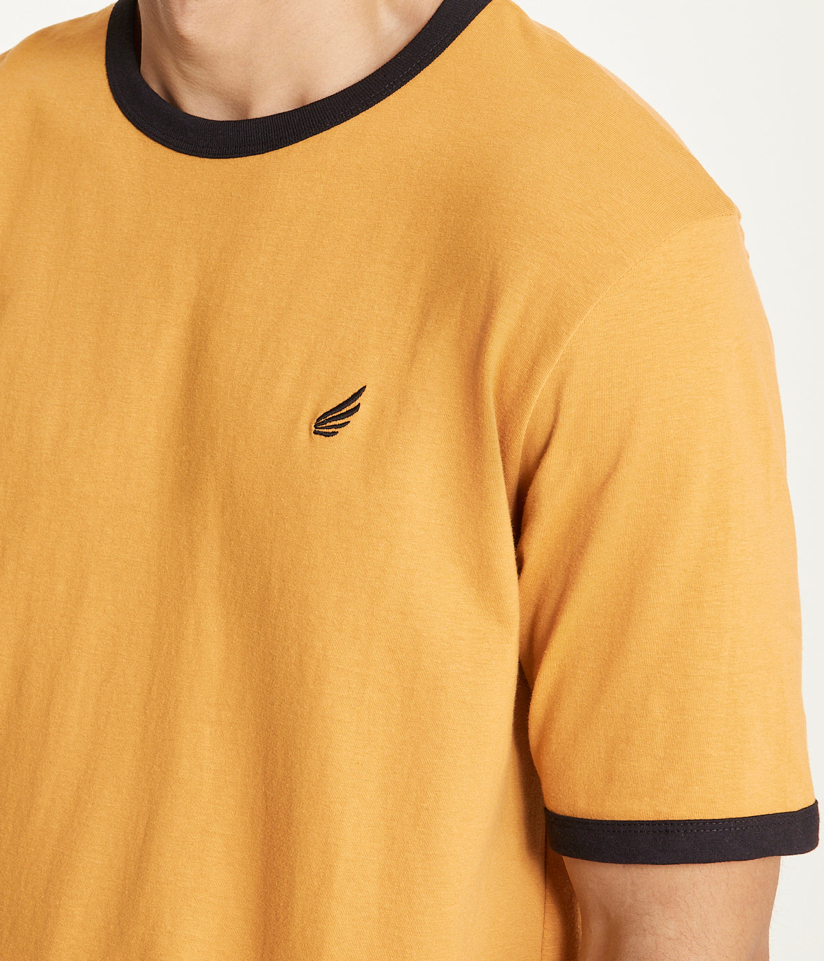 Brooklyn Laundry Men's Contrast Color Embroidery Ringer Tee