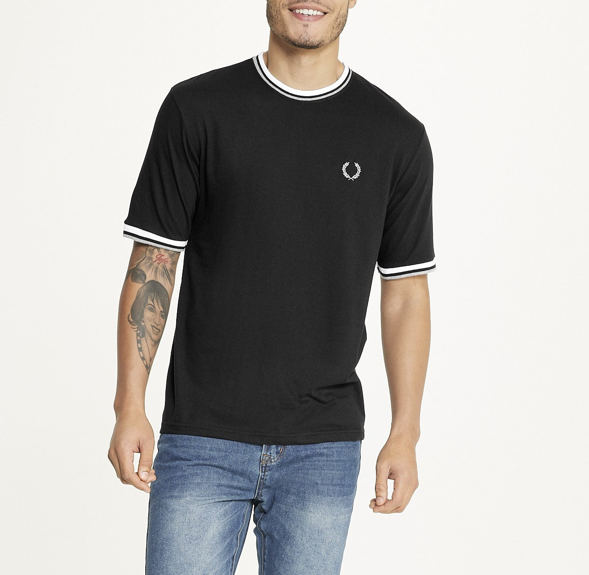 Brooklyn Laundry Men's Tonal Embroidery Crew Neck Tee