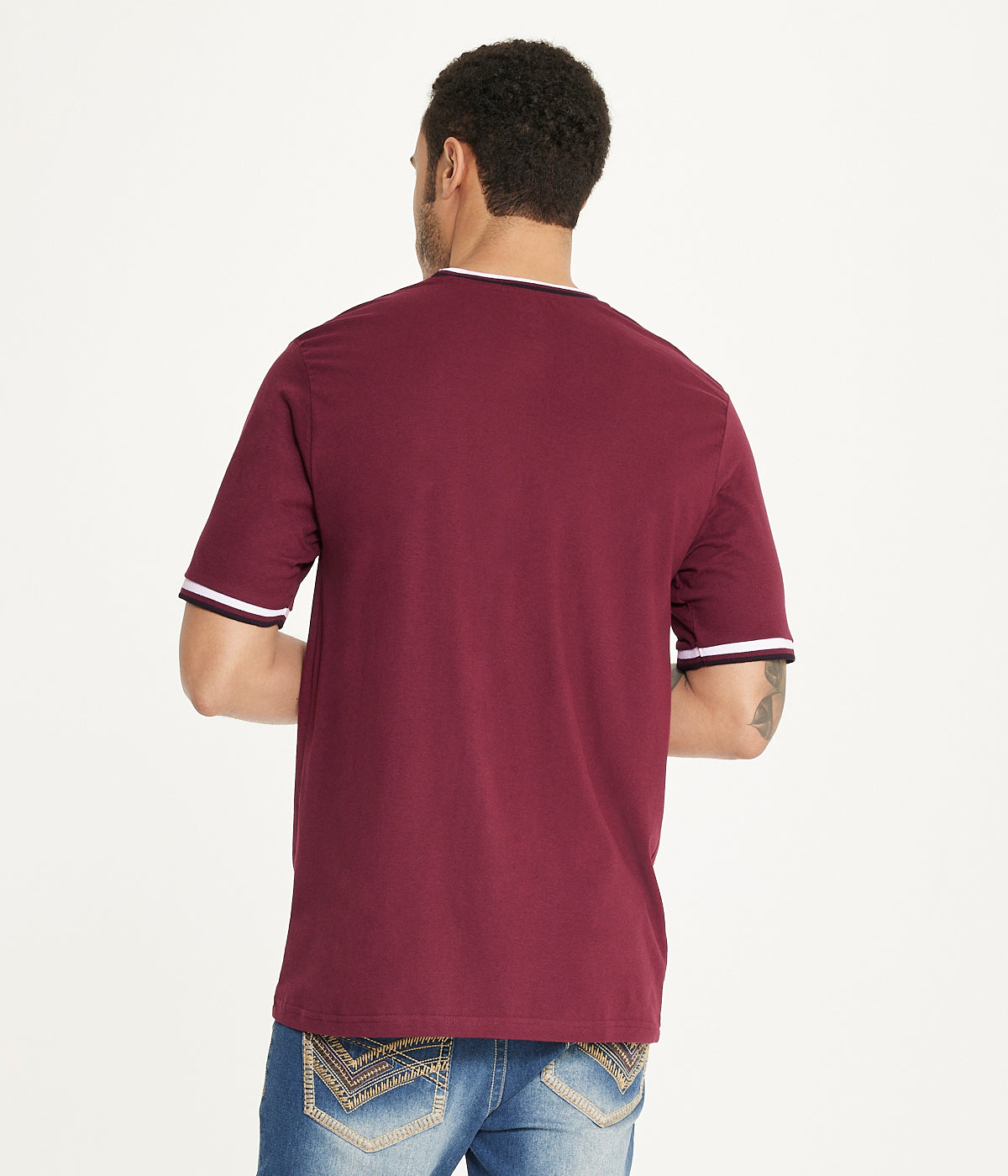 Brooklyn Laundry Men's Tonal Embroidery Crew Neck Tee