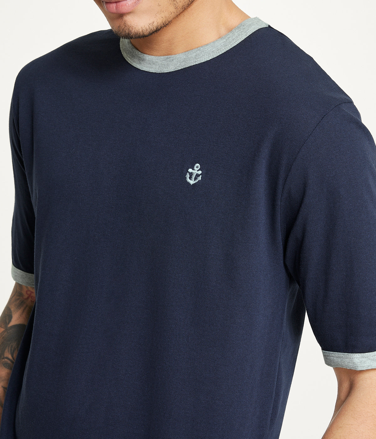 Brooklyn Laundry Men's Tonal Embroidery Short Sleeve Crew Neck Tee
