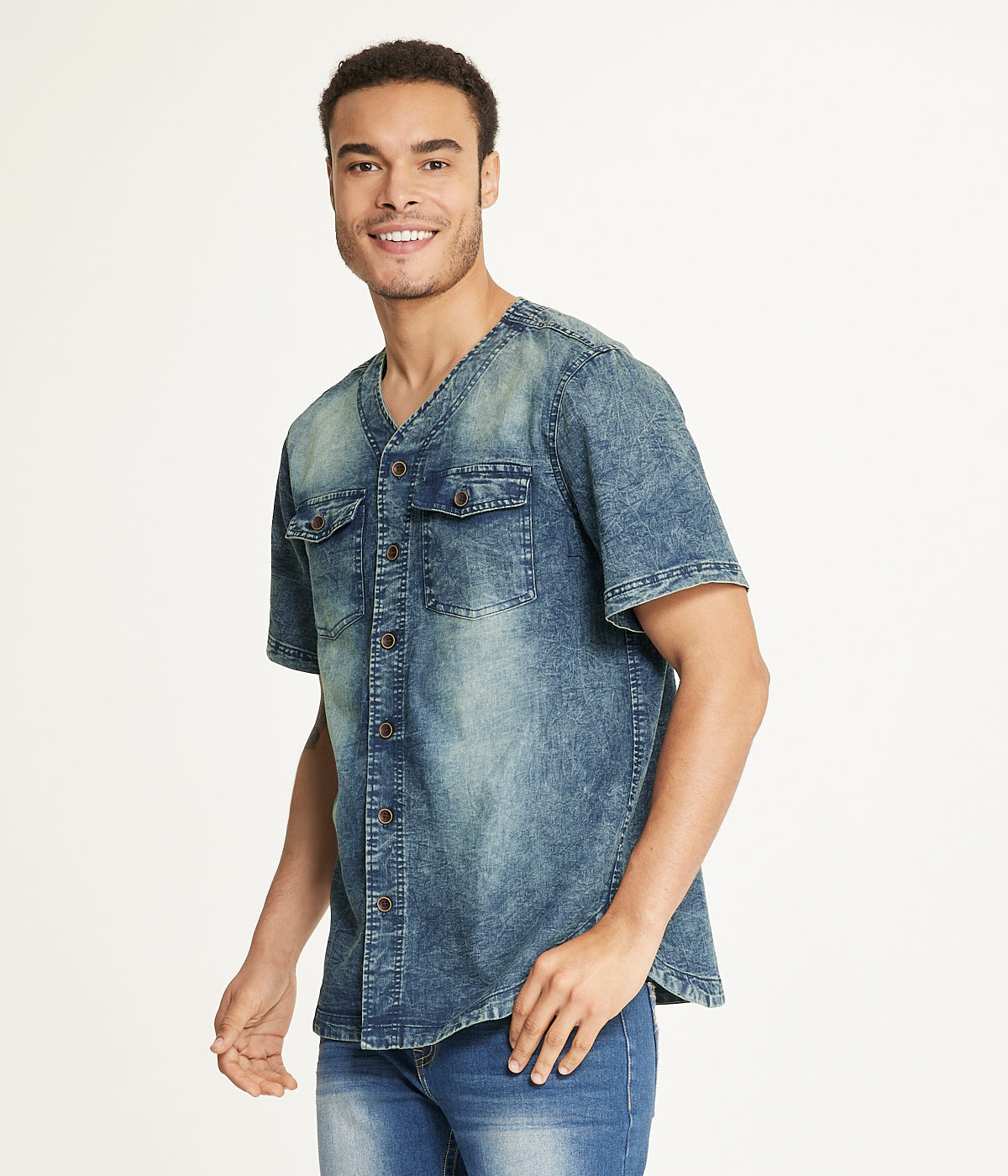 Brooklyn Laundry Men's Baseball Denim Shirt