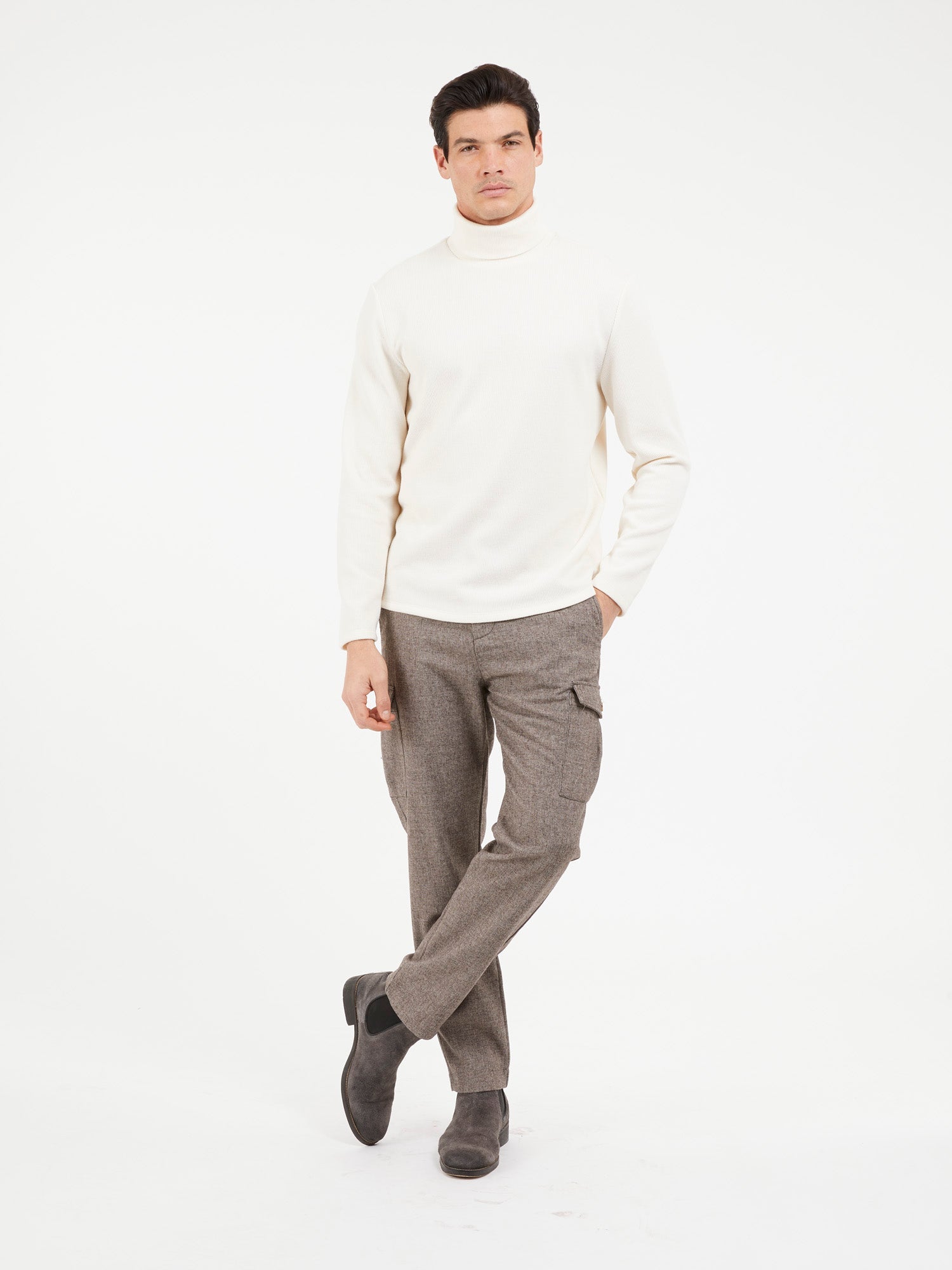 Reeves Long Sleeve Rib Rollneck