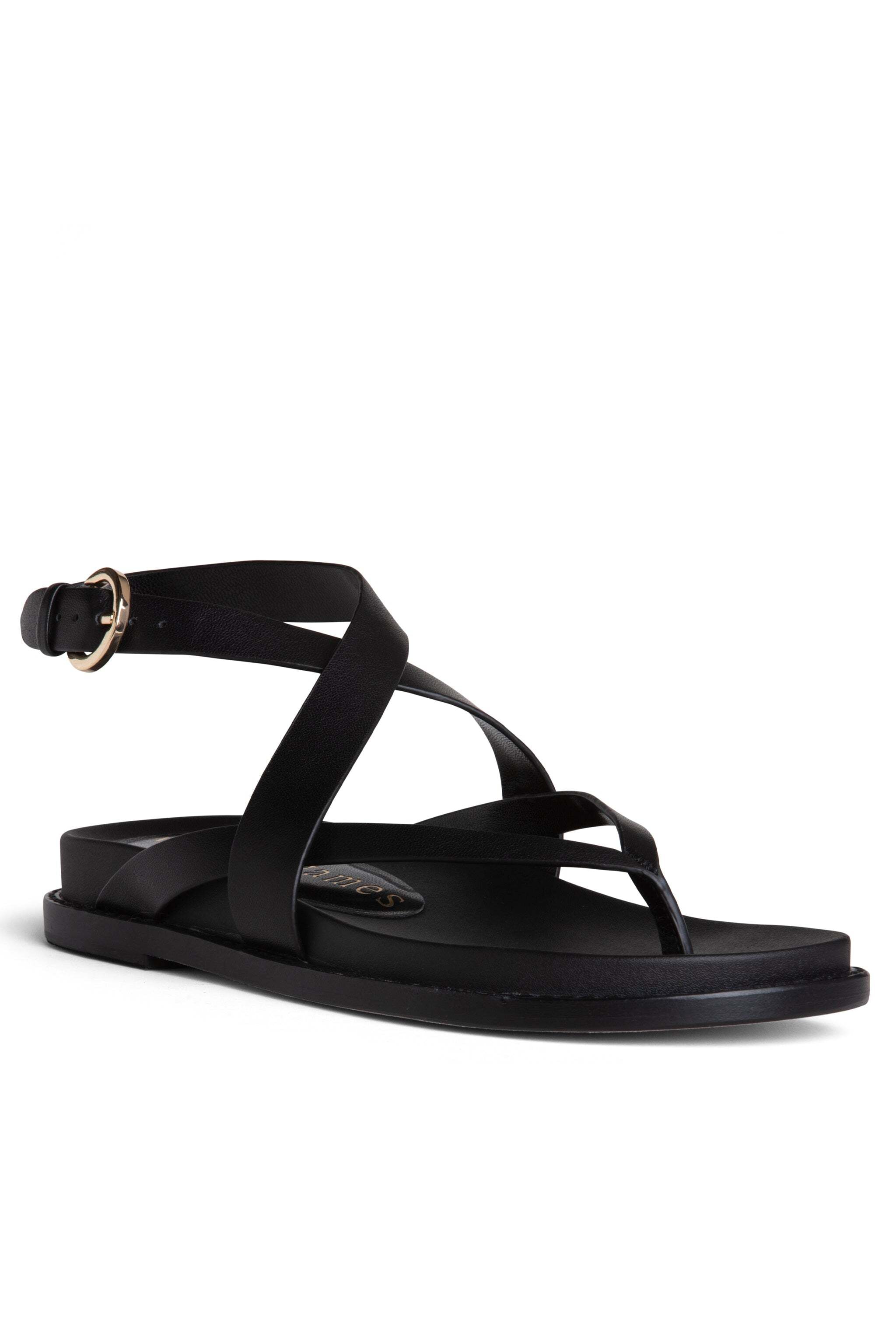 Elise Flat Leather Sandal