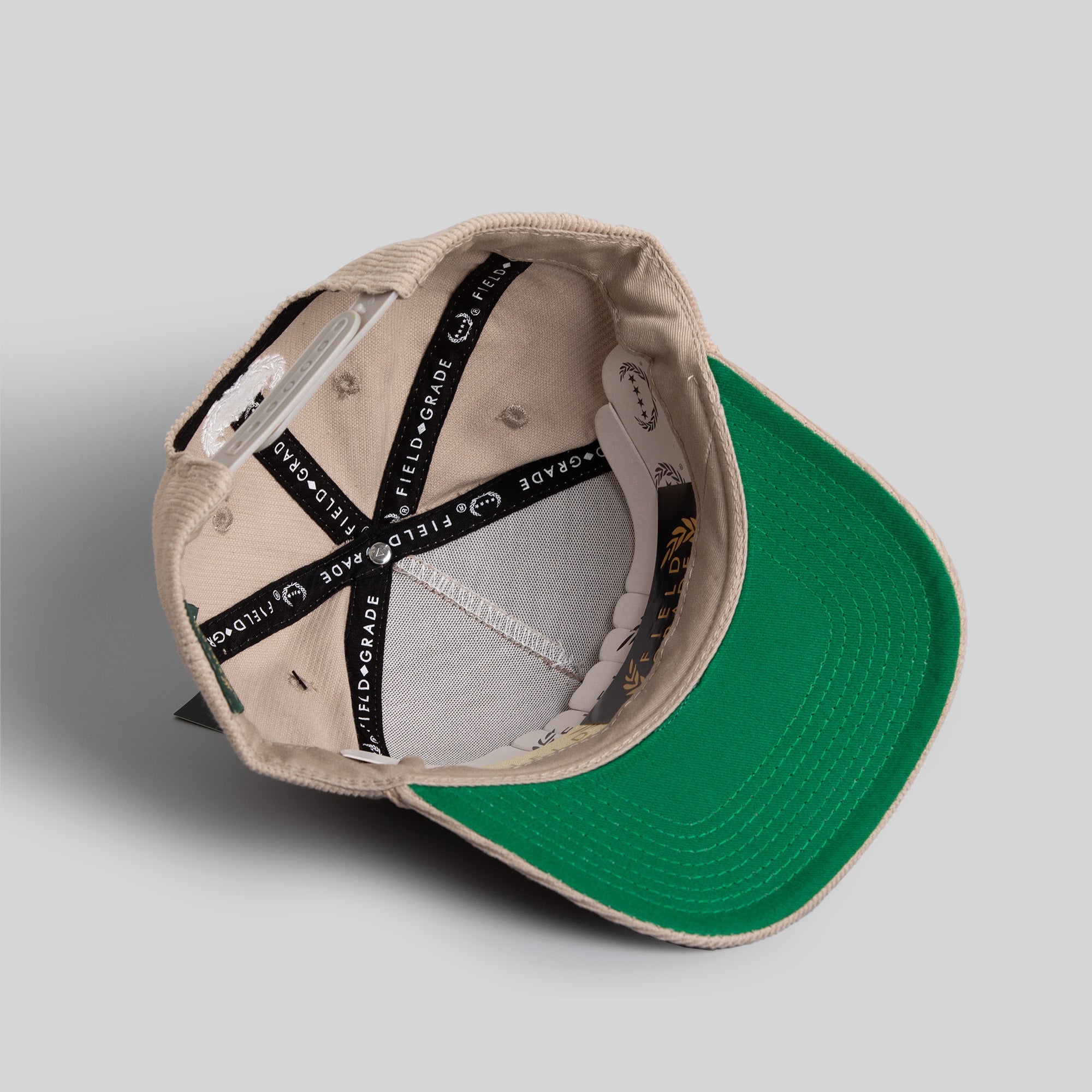 RESPECTFULLY WARM GREY CORDUROY TRUCKER HAT
