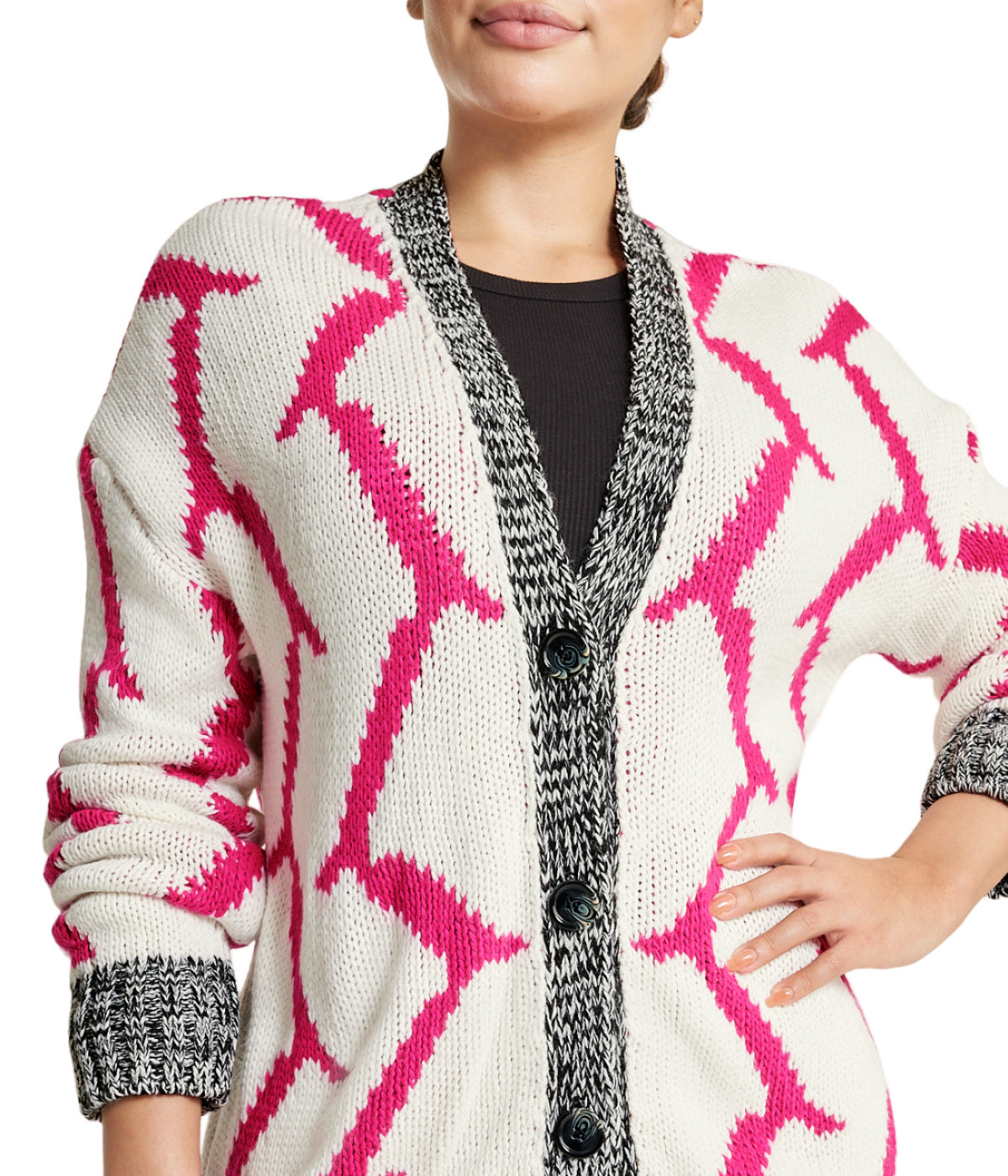 Mixed Media Cardigan