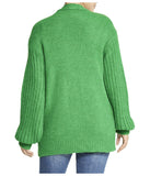 Deep V Cable Cardigan