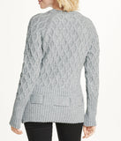 Diamond Belted Tunic Sweater