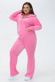 Plus-Size OG Big Bling Velour Hoodie - Juicy Couture
