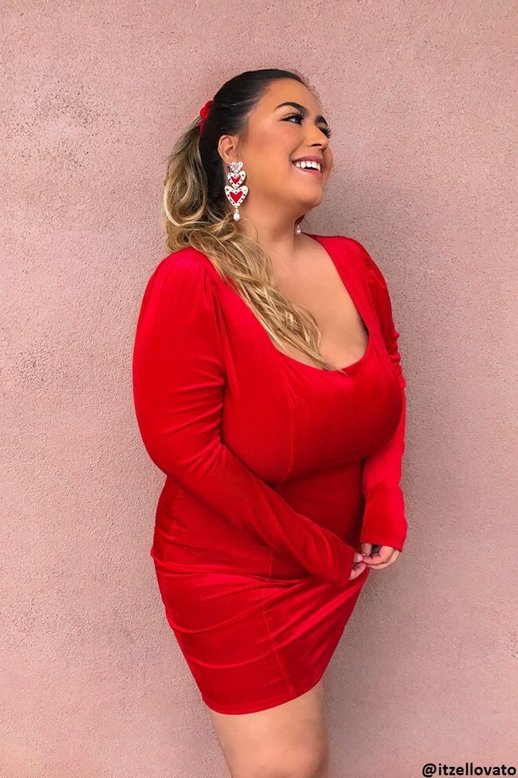 Plus Size Ribbed Velvet Dress Plus Size Ribbed Velvet Dress