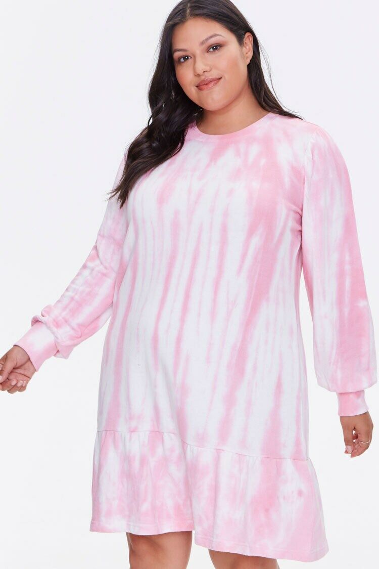 tie dye long sleeve sweatshirt dress Sweatshirt Dress