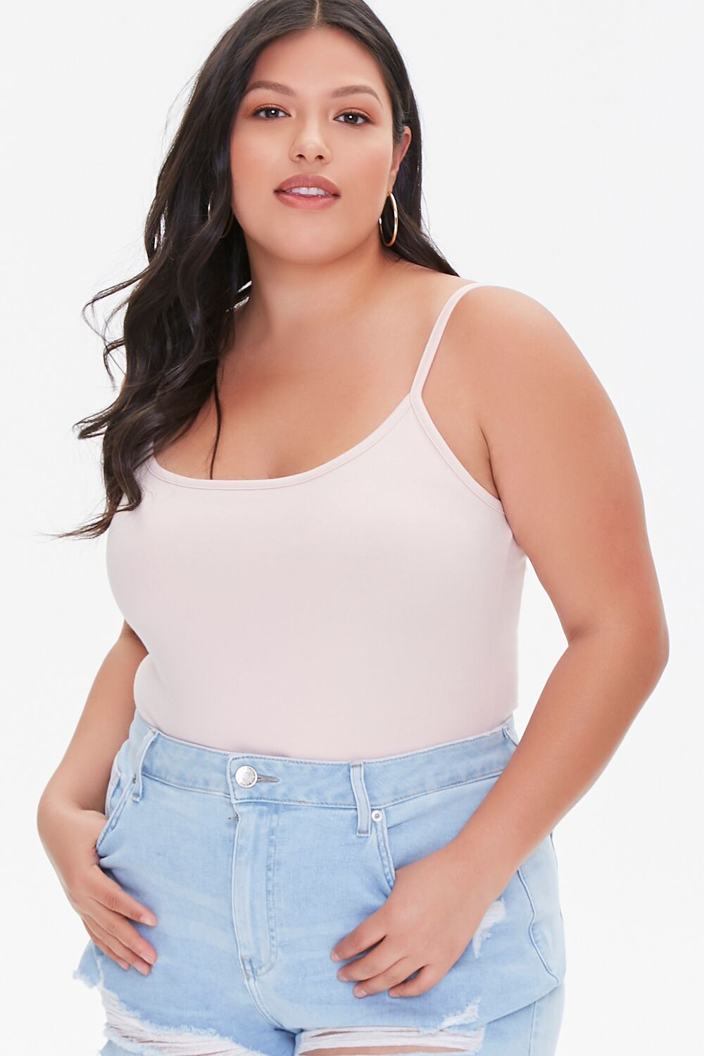 Plus Size Basic Cami Bodysuit