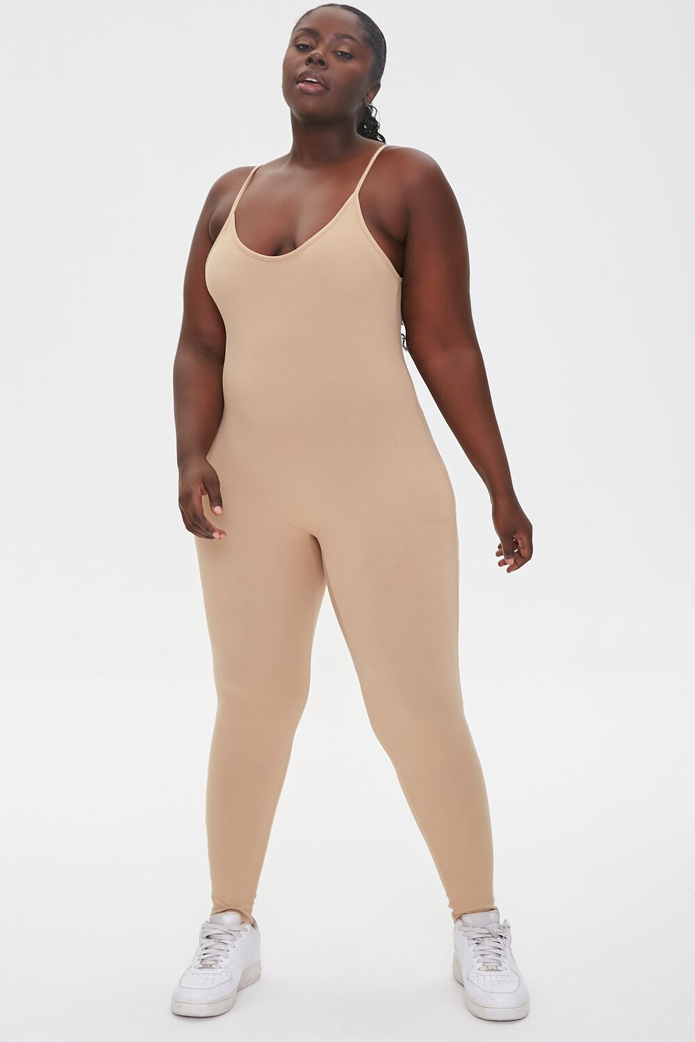 Plus Size Cami Scoop Jumpsuit - Main Image