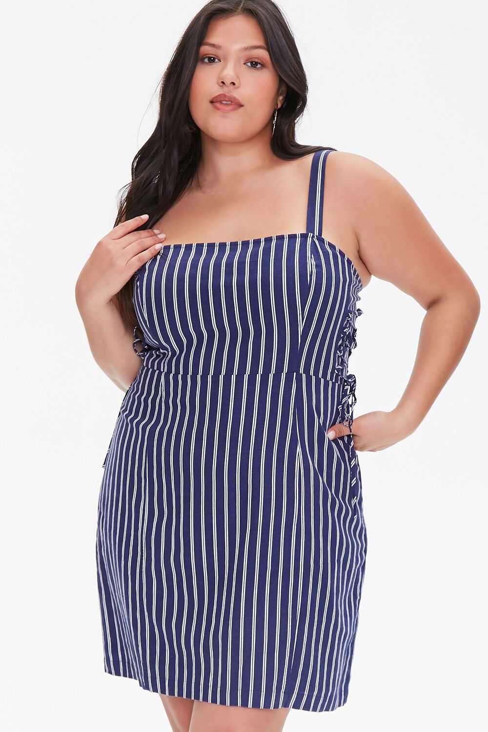 forever 21 striped mini dress Plus Size Striped Mini Dress