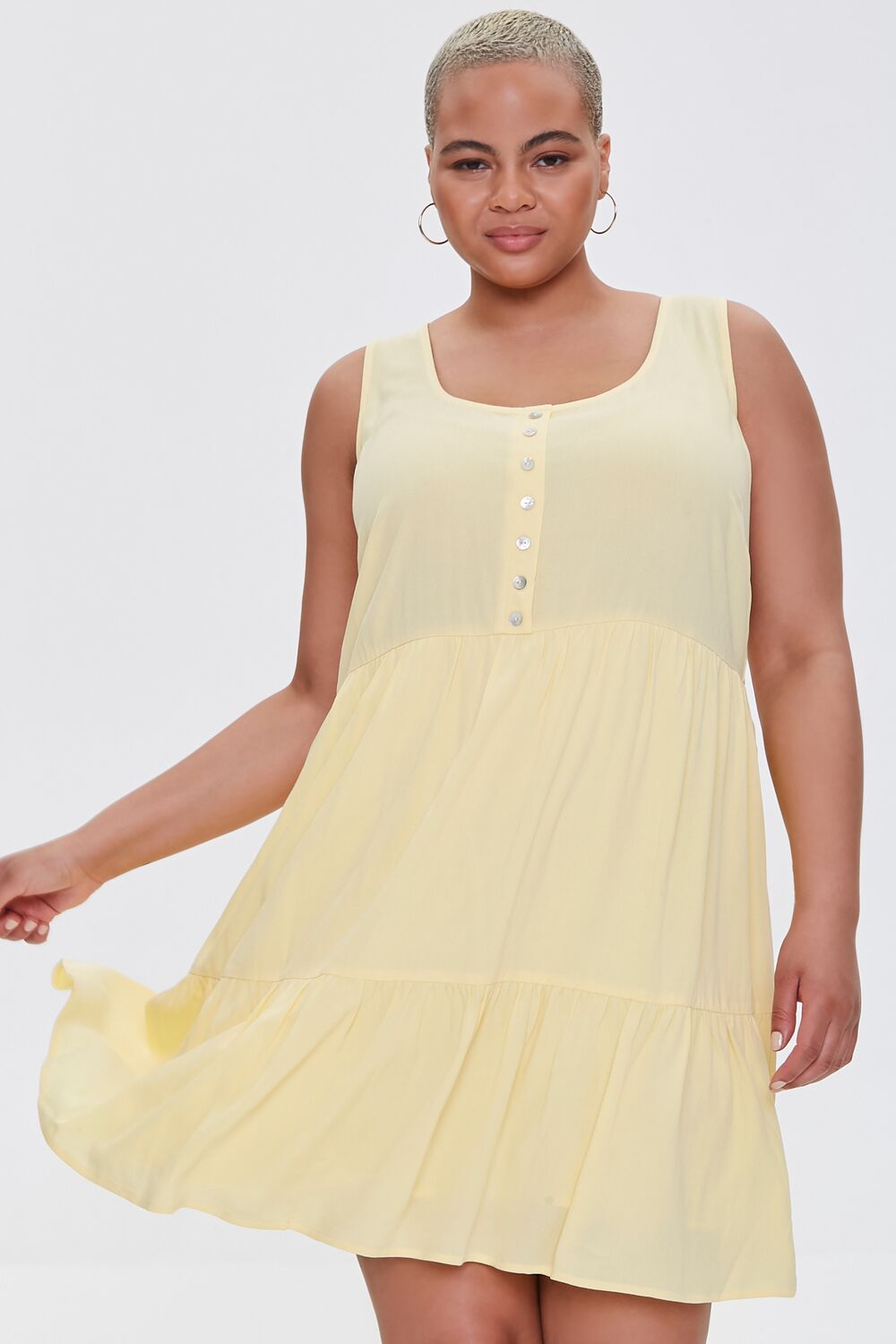 forever 21 tiered mini dress Plus Size Tiered Mini Dress