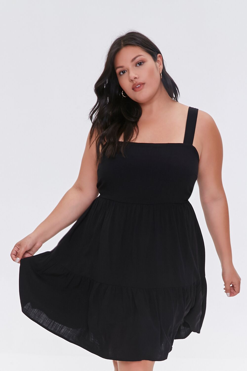 Plus Size Tiered Mini Dress Plus Size Tiered Mini Dress
