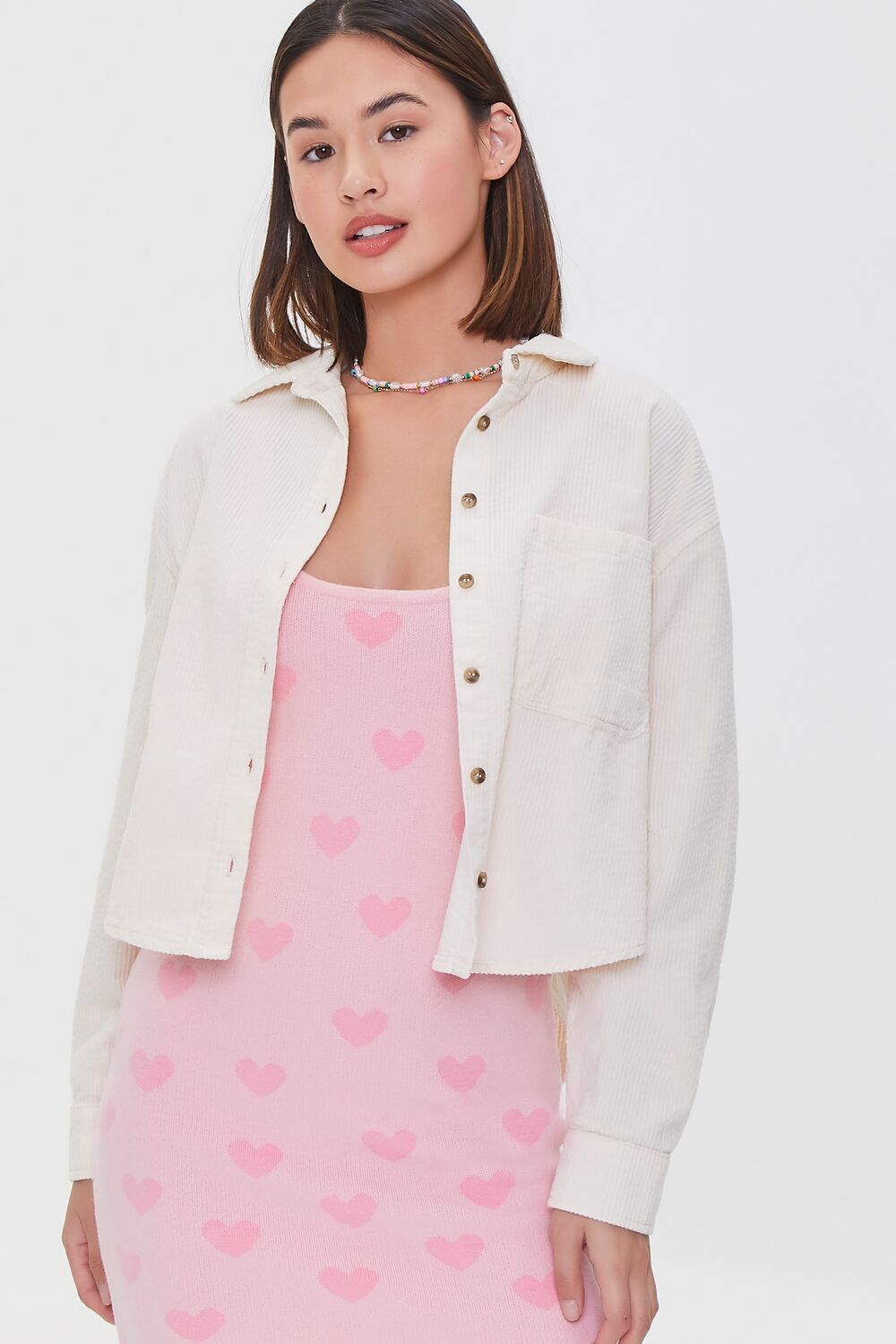 Corduroy High-Low Shacket Corduroy High-Low Shacket