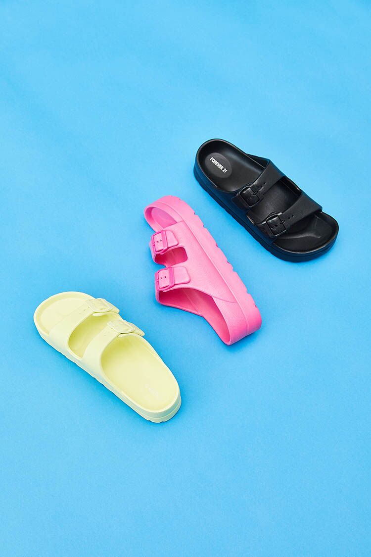 Dual-Strap Platform Sandals