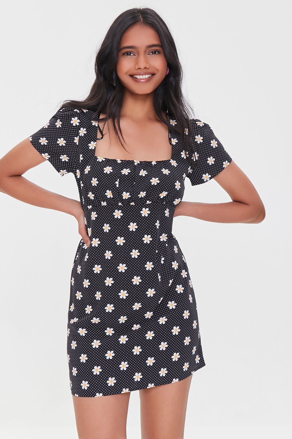 Floral Print Mini Dress