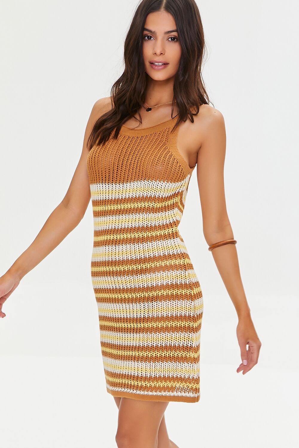 crochet mini dress forever 21 Forever 21 Women's Crochet Lace Ruffle Mini Dress in White Large