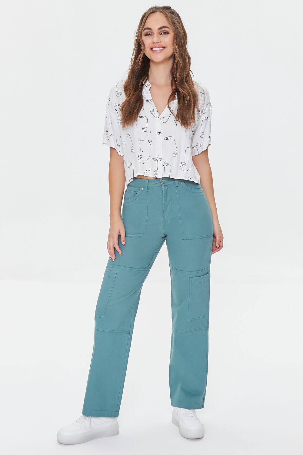 Twill High-Rise Pants Twill High-Rise Pants