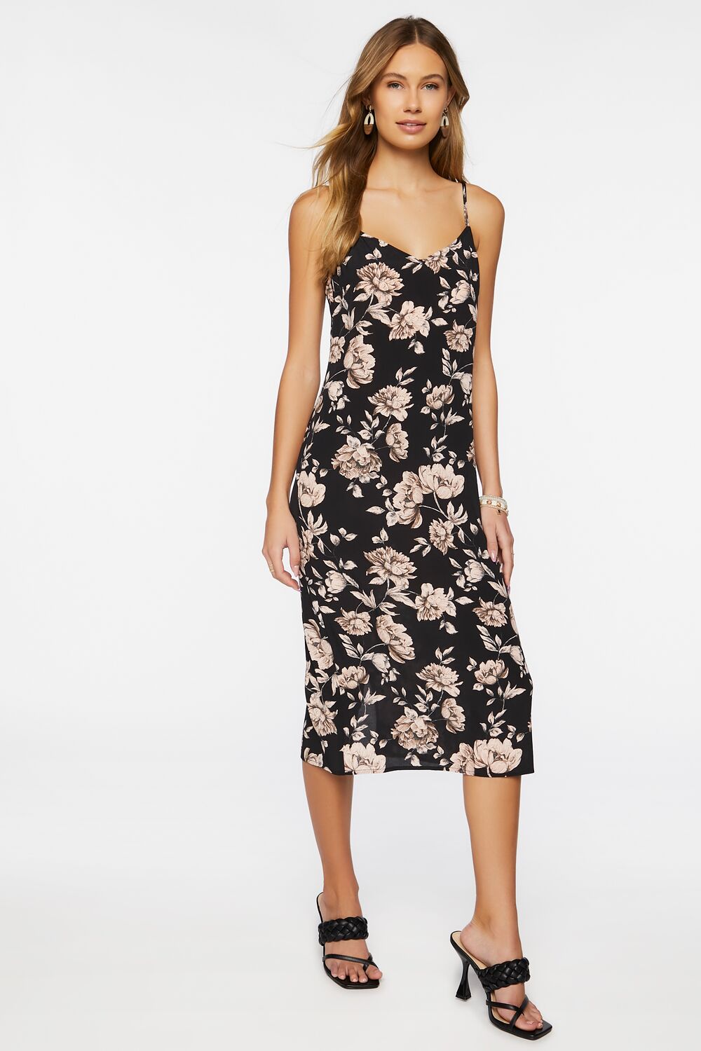 Floral Print Cami Midi Dress Floral Print Cami Midi Dress