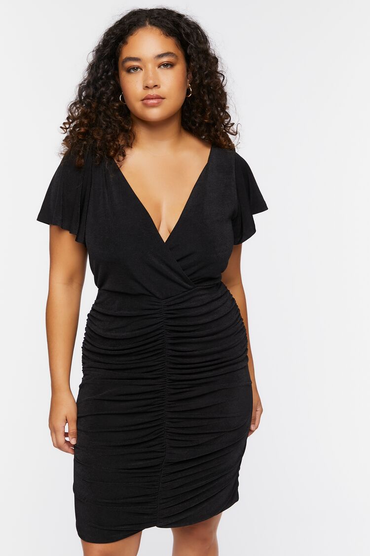 ruched bodycon dress forever 21 Forever 21 Ruched Bodycon Dress, Large