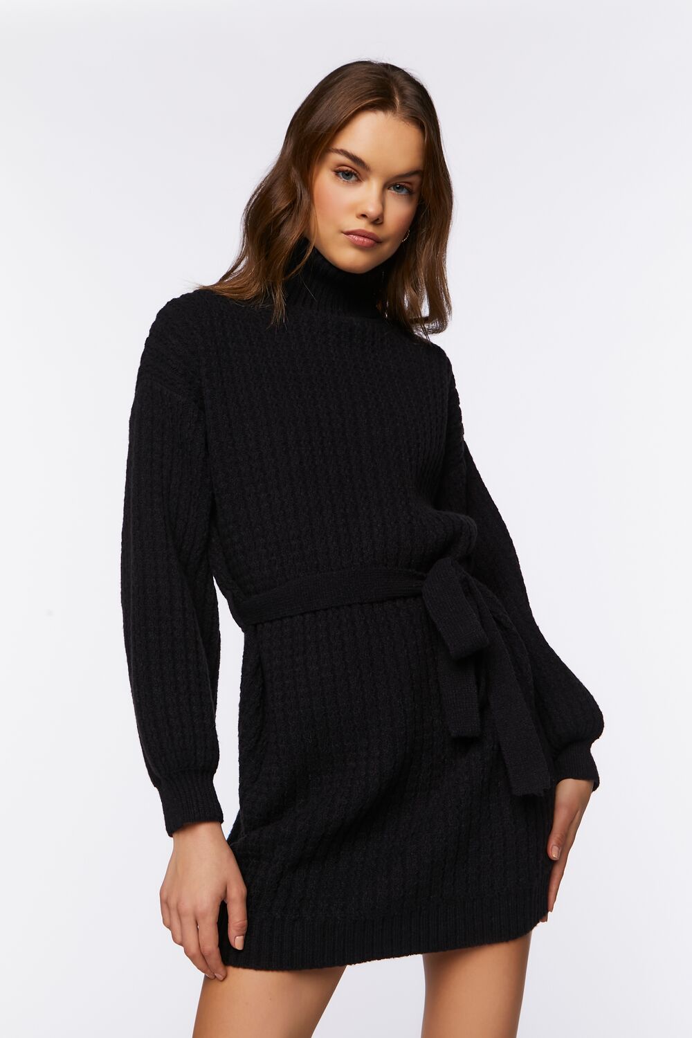 Turtleneck Mini Sweater Dress Turtleneck Mini Sweater Dress