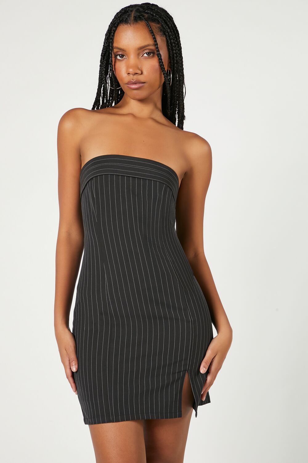 Pinstriped Mini Dress