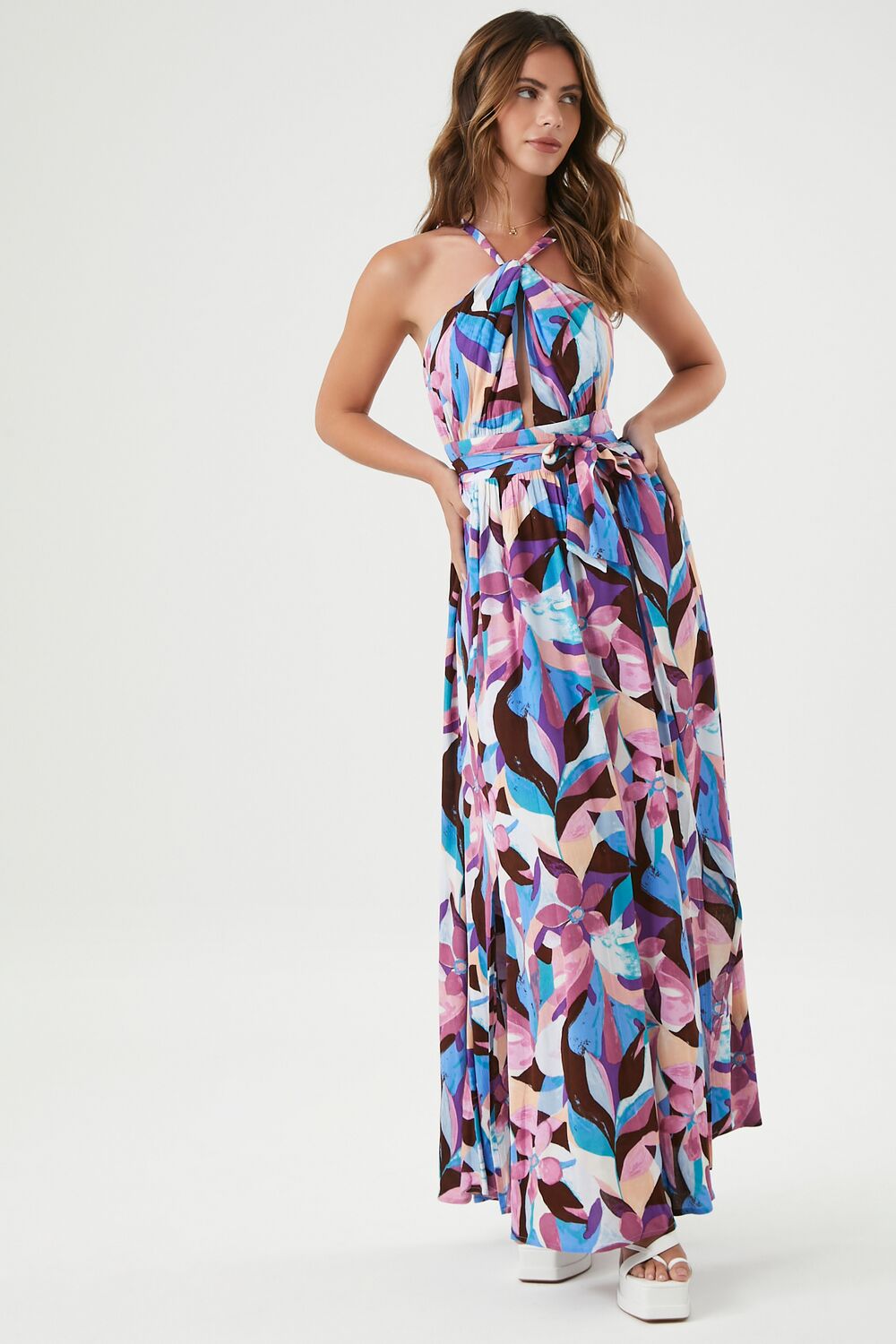 abstract print maxi dress Abstract Print Maxi Dress