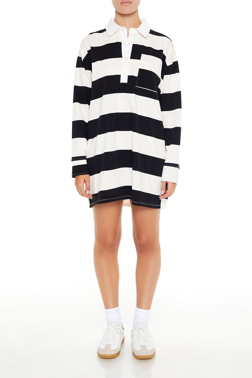 long polo shirt dress TYL Scholar Long Sleeve Polo Dress