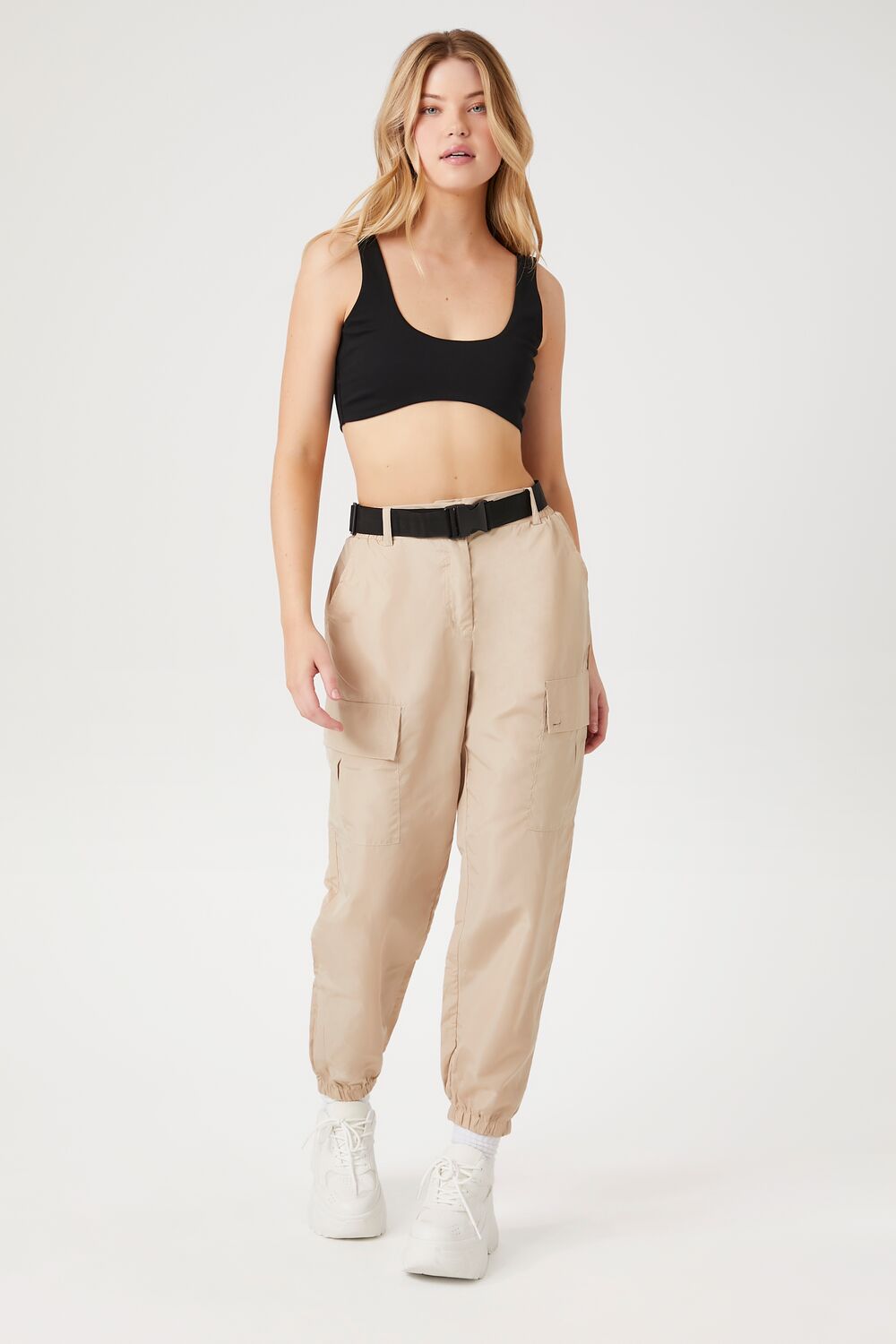 Belted Cargo Joggers