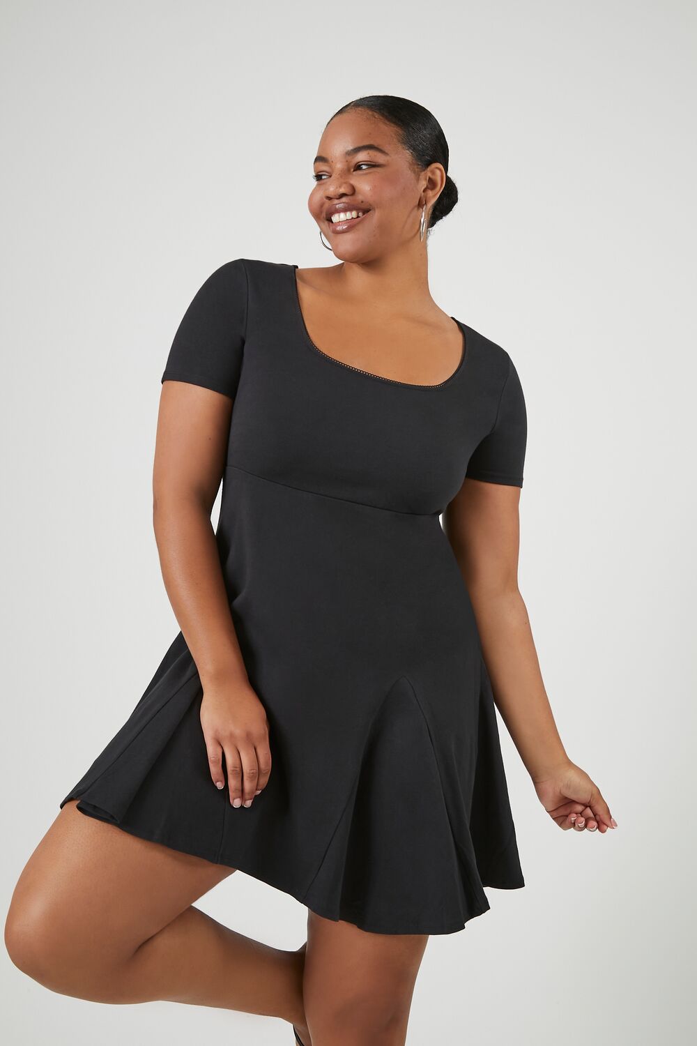 Plus Size T-Shirt Mini Dress Plus Size T-Shirt Mini Dress