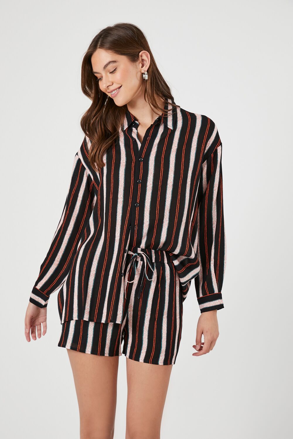 long sleeve dress shirt and shorts Amazon.com: Tankaneo Womens 2 Piece Outfits Striped Long Sleeve Button Down Collared Shirt Matching Shorts Sets : Clothing, Shoes & Jewelry