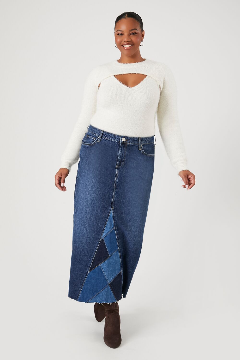 Denim Skirt Jumper Skirt Forever 21 Forever 21 Skirts Forever