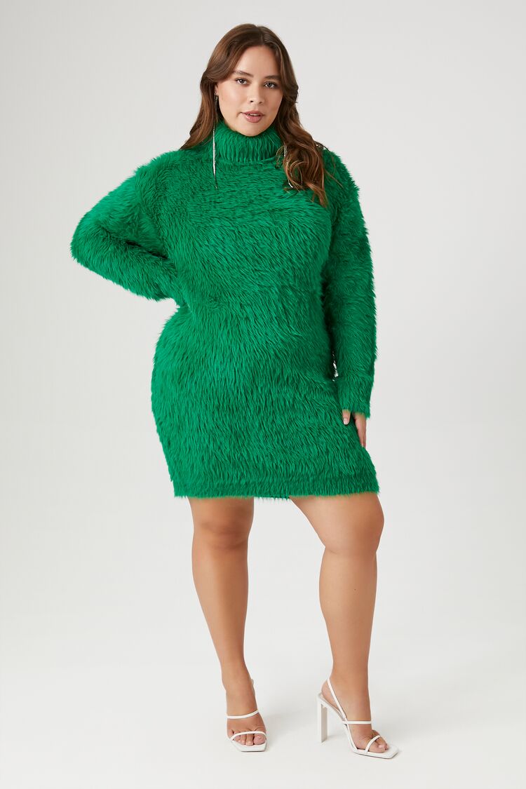 knee length dresses for ladies Women's Green Dress Long Sleeve Mini Collar