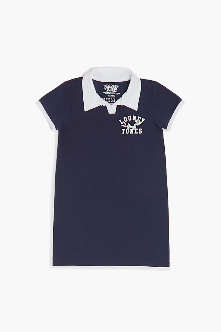 Girls Looney Tunes Polo Shirt Dress (Kids) Girls Looney Tunes Polo Shirt Dress (Kids)
