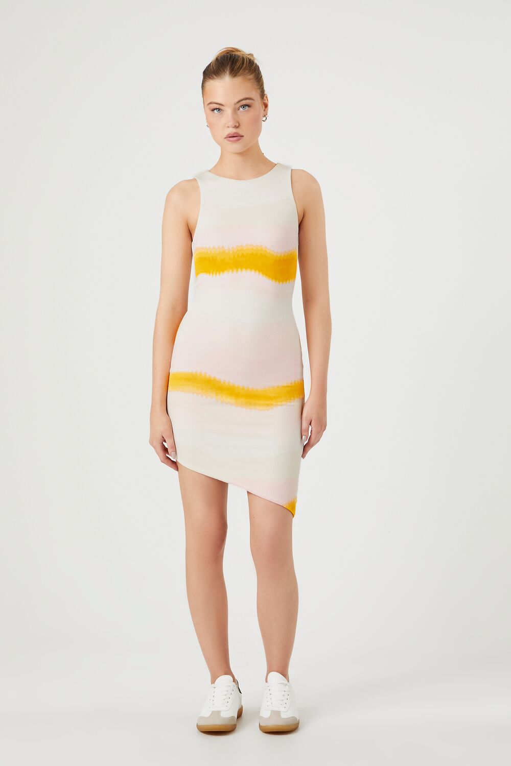 Tie-Dye Striped Mini Dress | Size: M by Bonton