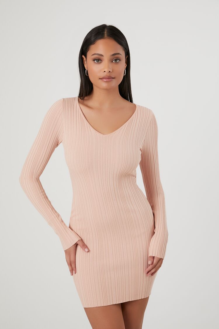 Bodycon Ribbed Sweater Dress Bodycon Ribbed Sweater Dress