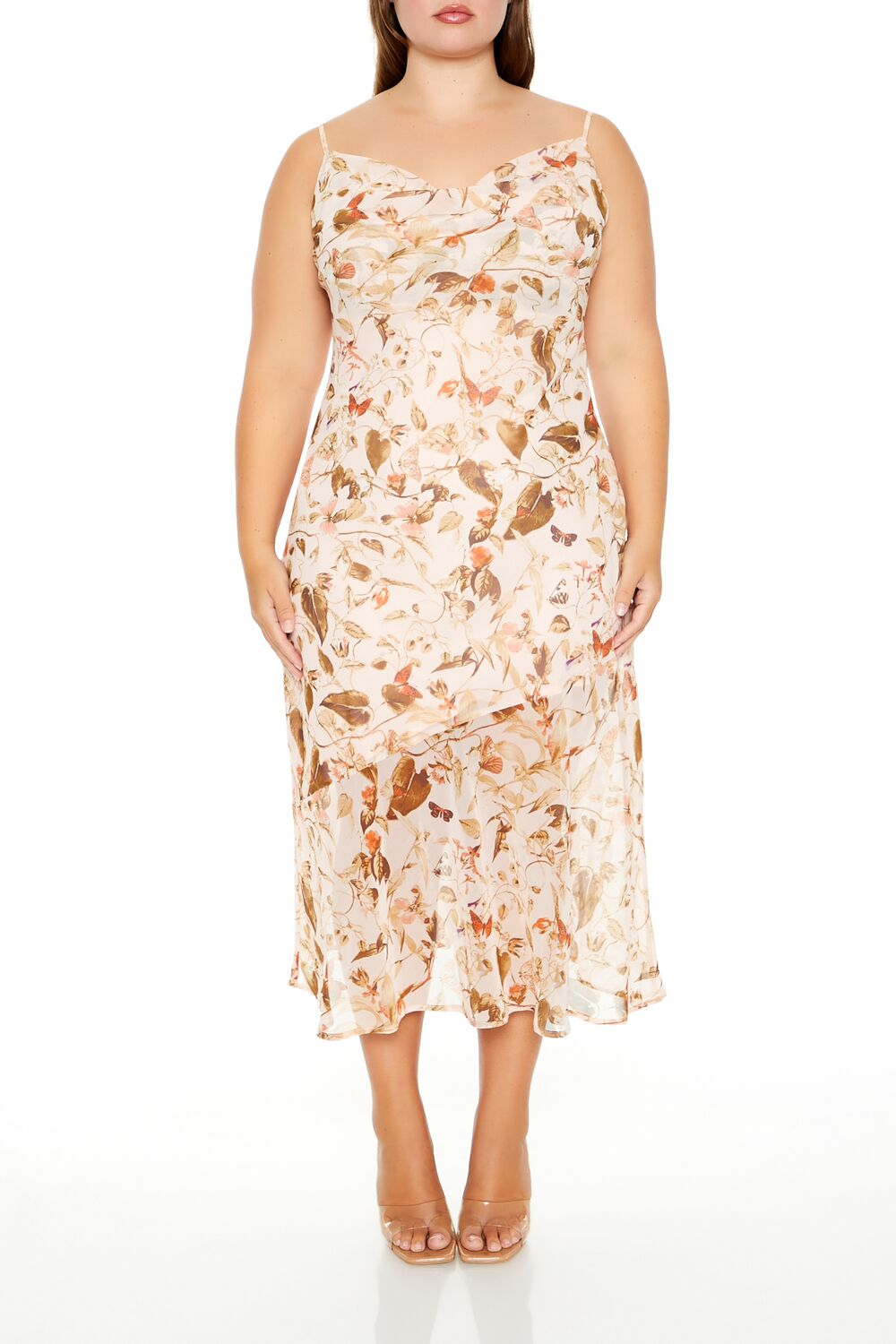 floral chiffon dress forever 21 FOREVER 21 Women Dress SZ 10/12 Medium White Floral Chiffon Button Front